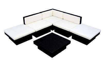 Dark brown sectional sofa set VG-2905