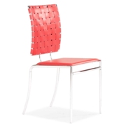 Criss Cross Chair Red