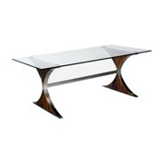 MANDY DT Mandy Dining Table-Brushed Stainless
