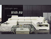 Contemporary Sofa Leather Sectional sofa 3