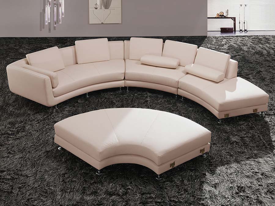 curved italian leather sectional sofa