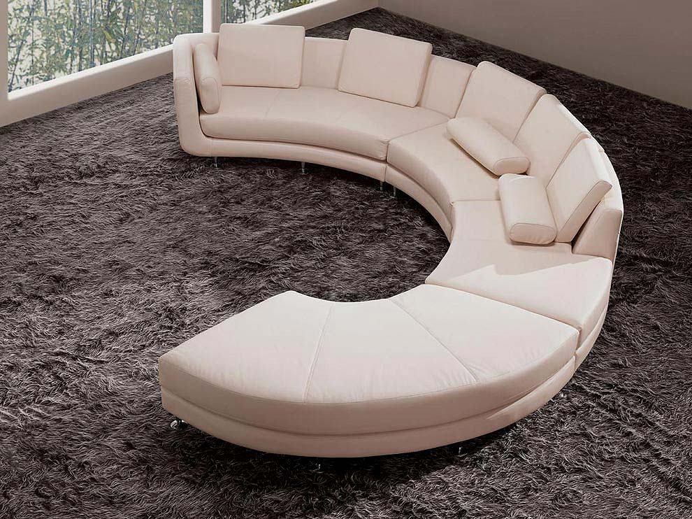 curved italian leather sectional sofa