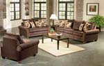 Viva Chocolate Living Room Set 