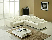 White Sectional Sofa V-23