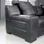 Omega Modern Black Leather Sectional  Sofa