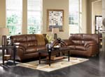 Warren Brown Sofa, Loveseat and Rocker Recliner Set