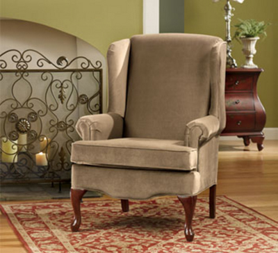 Buckingham Mocha Queen Anne Chair