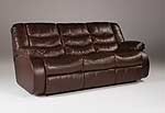 Revolution Burgundy Reclining Sofa, Loveseat and Glider Recliner Set