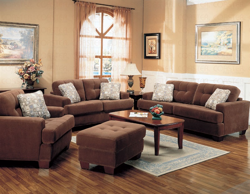 fabric living room set