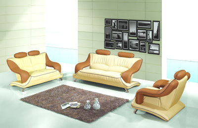 Leather Sofa Set 7055