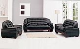 Leather sofa set Callisto