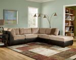 Gable Mocha 5 Piece Sectional Sofa with Chaise