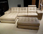 Fiore Sofa Sectional Leather  Beige