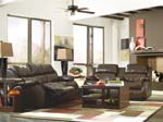 DuraBlend Cafe Reclining Sofa, Loveseat and Rocker Recliner Set