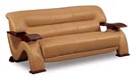 GL Sofa-Brown Leatherette