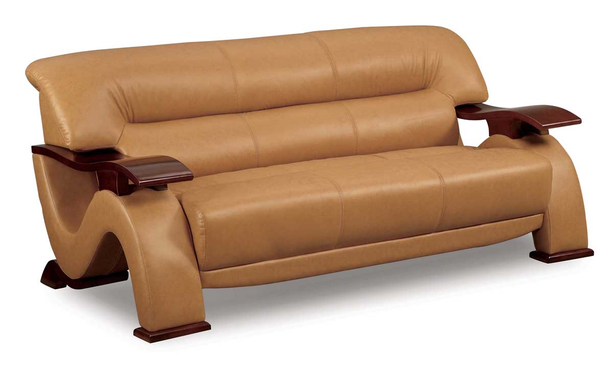 Brown Leather Sofa