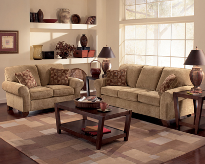 Townhouse Tawny Loveseat